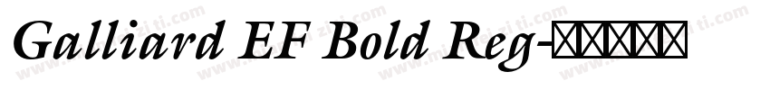 Galliard EF Bold Reg字体转换